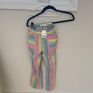 Boden Colorful Striped Kids Pants, size 9